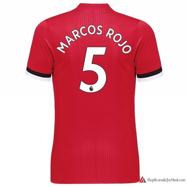 Camiseta Manchester United Primera equipación Marcos 2017-2018
